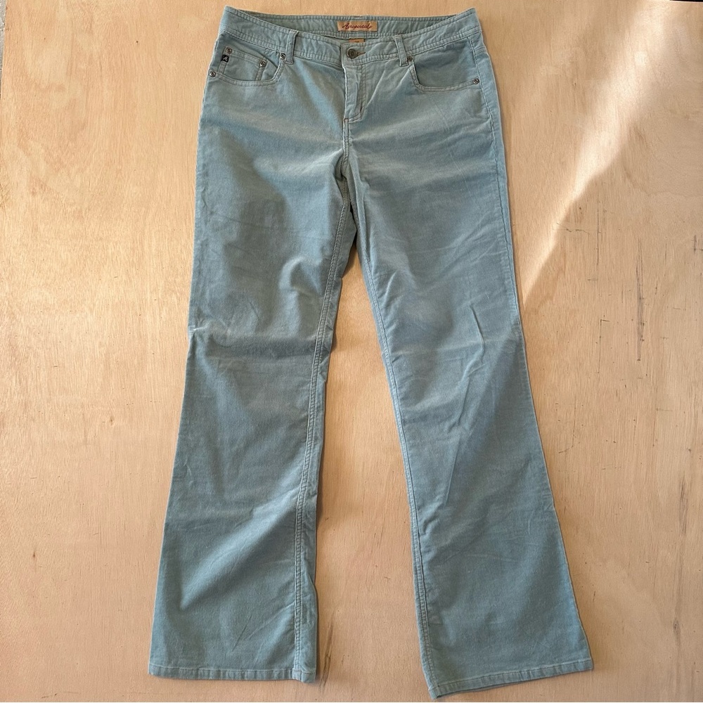 Aeropostale Women's Light Blue Flare Pants